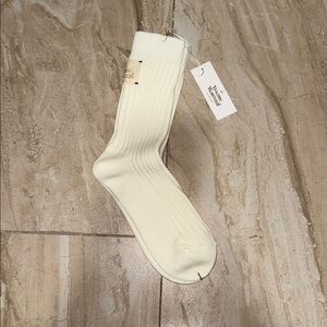Vivienne Westwood cream color Ribbed Socks
